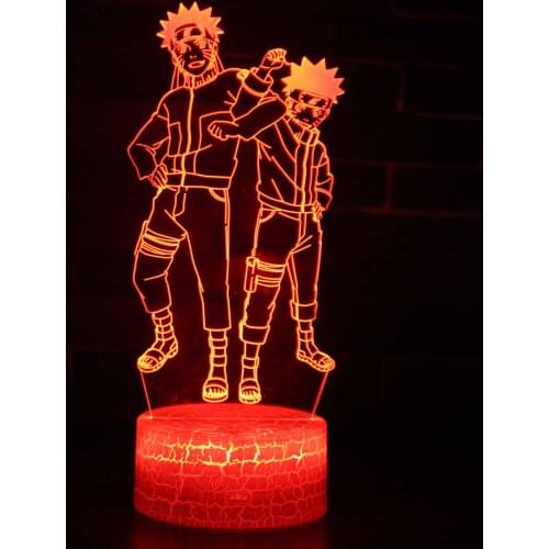 Room Decor Night Lights Anime Figure Manga Night Light Plug in USB Led Cute Lamp Three-dimensional Lighting for Neon Bedroom Rgb