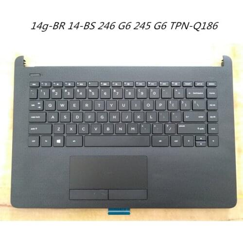 New Laptop Topcase Palmrest Upper Casing Keyboard Housing Cover For hp 14g-BR 14-BS 246 G6 245 G6 TPN-Q186