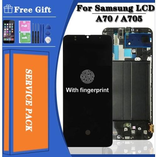 6.7'' ORIGINAL SUPER AMOLED LCD Display For Samsung Galaxy A70 LCD A705 A705F SM-A705MN Display Touch Screen Digitizer Assembly