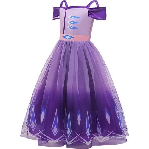 Princess Dress Girls Christmas Children Party Cosplay Clothing Kids Dress Strapless Girl Costume Size 3-12 Years