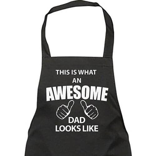 Custom The Popular Baking Apron In Summer,Personalised Dad Apron Awesome,Black Fathers Day Birthday Gift,Cooking Guys,Funny Gril