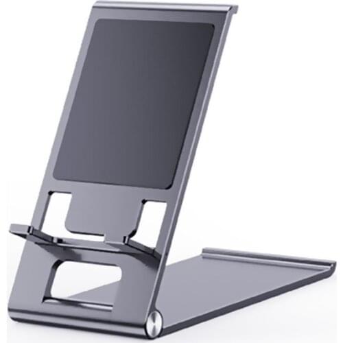 Tongdaytech Portable Alloy Phone Holder Stand For Iphone 12 11 XS 8 Xiaomi Samsung Desk Foldable Mobile Phone Support Smartphone