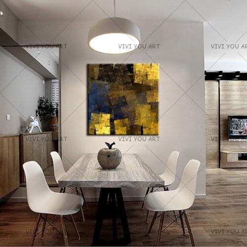 Handmade Modern Gold Oil Painting Home Decor Gift Wall Art Decorations Living Room Decorative Paintings On Canvas Large Picture