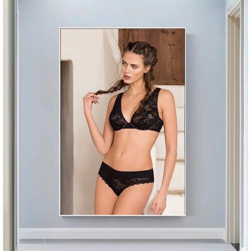 Silk Cloth Wall Poster Joy Van Der Eecken Sexy Model Star Art Home Decoration Gift