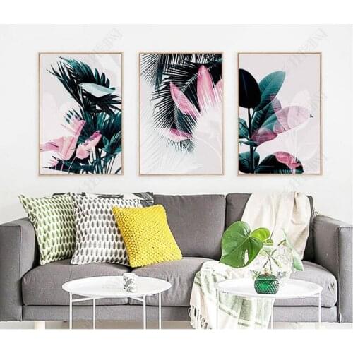 Nordic Botanic Wall Art Leaf Canvas Painting Posters And Prints Canvas Painting Decorative Picture for Living Room No Frame