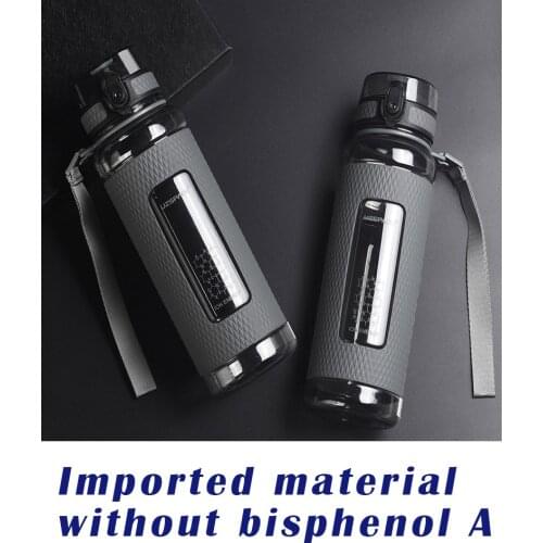 UZSPACE sports bottle portable anti-fall and leak-proof outdoor tactical cup driver large-capacity fitness bottle summer student