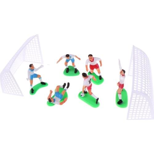 8pcs/Set Cake Decoration Model Soccer Football Cake Topper Player Birthday