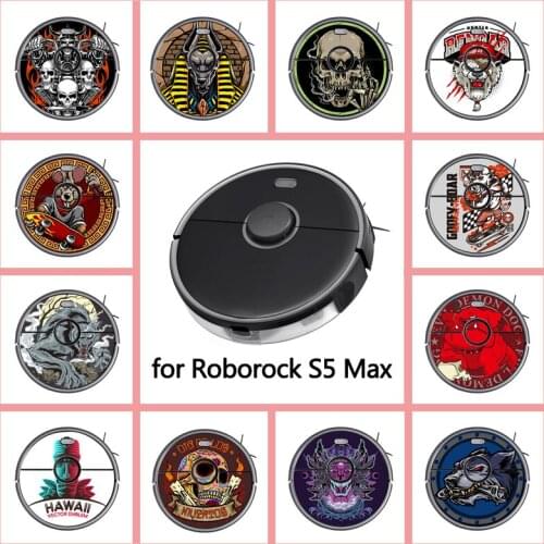 Provide Customized Custom Vinyl Anime Sticker for Roborock S5 MAX Robot Robotic Vacuum Cleaner Skin Spare Parts Accessories