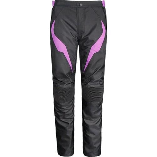 Female Motorcycle Pants Women Waterproof Trousers with Kneepads Hippads Pockets Windproof Warm Extensible Flexible Slim Fit