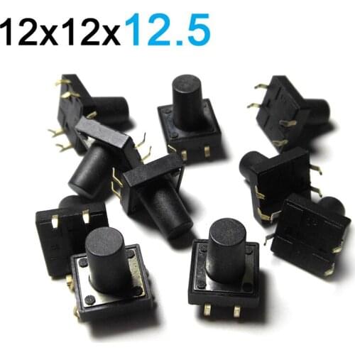 12*12*12.5 Mm Touch Switch 4-pin 12 X 12 X 12.5 Copper Micro Toy Switch 10PCS/LOT