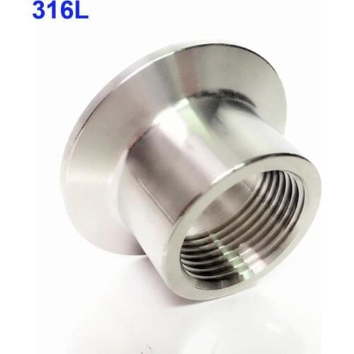 2-1/2" BSPT x 91mm Female x 3" Tri Clamp SUS 316L Stainless Steel Sanitary Coupler Fitting Home Brewing Beer