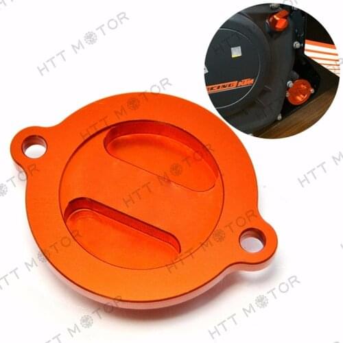 Aftermarket free shipping motorcyle parts For KTM DUKE 125/200/390 CNC Aluminum Engine Oil Filter Cover Cap orange