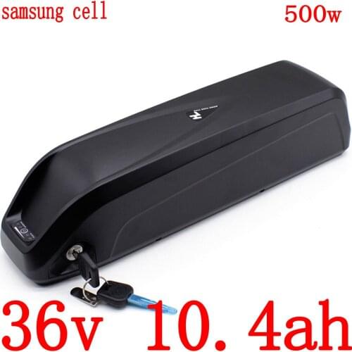 36V250W 350W 500W battery pack 36V 10AH 10.4AH 13AH electric bicycle battery 36v 10ah lithium battery use samsung cell duty free