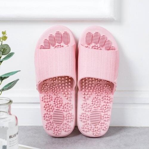 Acupoint Foot Massage Slippers Women Men Bow Foot Home Relax Slippers Acupoint Reflexology Massages Sandals