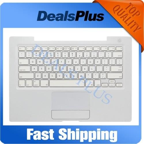 Used White Palmrest Topcase For Macbook 13'' A1181 A1185 Palmrest Top case with US keyboard with Touchpad