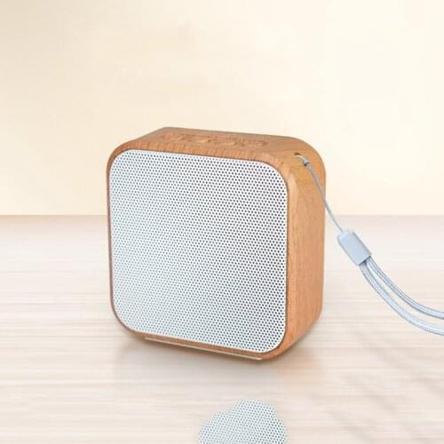 USB Wooden Bluetooth Speaker Wireless MP3 Music Player Portable Stereo Speakers Support TF Card AUX USB Charging