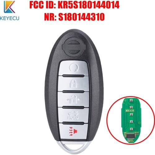 KEYECU S180144310 for NISSAN Altima Maxima 2015 2016 2017 Smart Proximity Car Key Fob 433MHz 4A PCF7953M FCC ID: KR5S180144014
