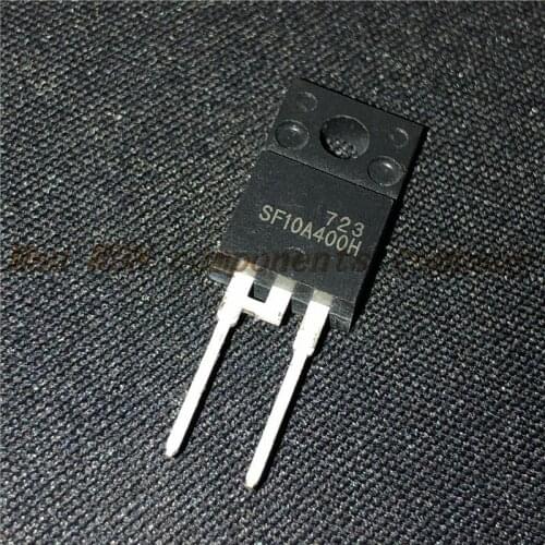 5PCS/LOT SF10A400H SF10A400 Ultra-fast recovery rectifier diode 10A 400V TO-220F new original In Stock