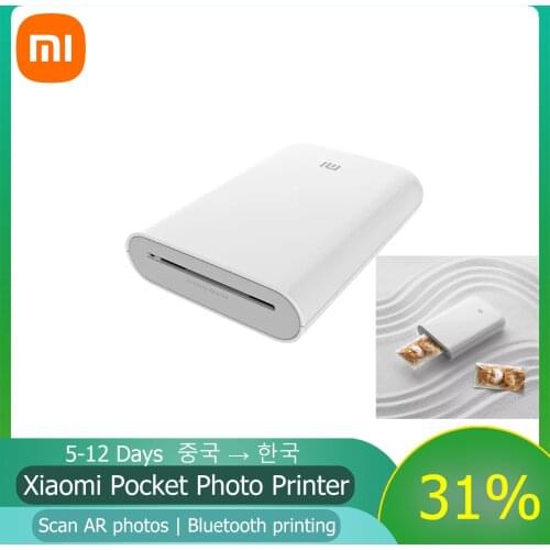 Xiaomi Pocket Photo Printer 300dpi Portable Mijia Picture Printer With DIY Share 500mAh Picture Printer Pocket AR Video Printing