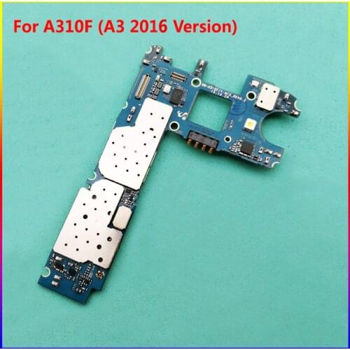 Tested multilingual Full Work housing Unlocked Mainboard Motherboard Circuits For Samsung Galaxy A310F ( A3 2016 Version )