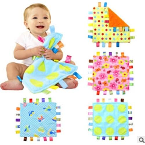 New 5 style Newborn Baby Appease Towel Grasping Soft Comforting Doll Infant Toys baby Hand towel rattle toys