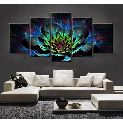 5PCS Full Diamond Embroidery Flower Diy Diamond Paintings Full Mosaic wall art Modular pictures canvas pictures for living room
