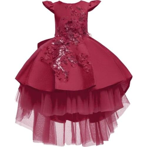 New Baby Children Girl Dress Kids Party Dresses Flower Princess Wedding Ball Gown Baby Girl Evening Clothes 2-10 Years