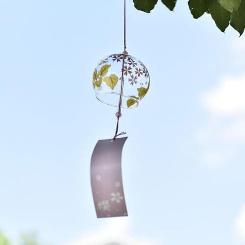 Wind Chimes Wind Bells Japan Style Wind Chimes Minimalism Glass Home Garden Hanging Wind Bells Decor 2021 Valentines Day Gift