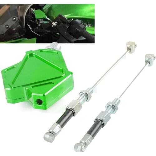 Dirtbike CNC Stunt Brake line Clutch Lever Easy Pull Cable System For Kawasaki KX 65/80/85/100/125/250/500 KX250F KX450F KLX450R