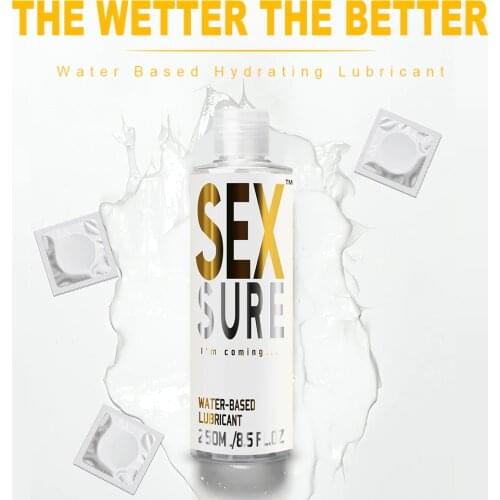 250ml Water-based Lubricant Anal Oral Lubrication Goods for Adult Gay Sexual Lube for Condom Vagina Intimate Gel Sex Products