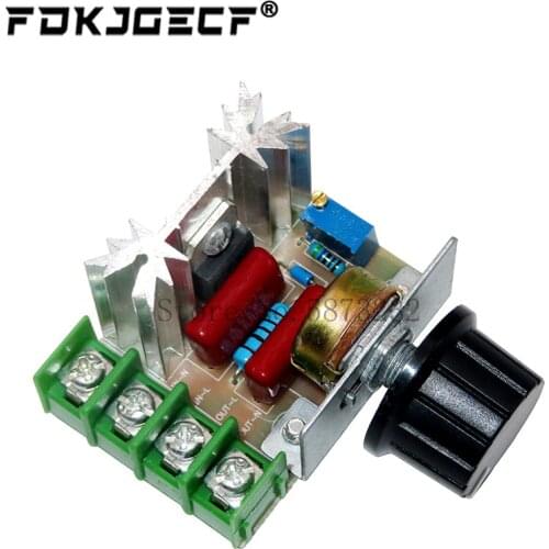AC 220V 2000W SCR Voltage Regulator Dimming Dimmers Motor Speed Controller Thermostat Electronic Voltage Regulator Module