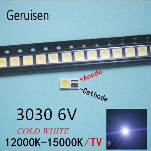 LED Backlight High Power LED 1.8W 3030 6V Cool white 150-187LM PT30W45 V1 TV Application 3030 smd EVERLIGHT 1000PCS