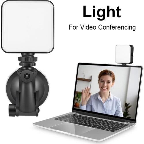 W64 Video Conference Lighting Rotating Ball Head Adjustable Fill light Mobile Phone Camera Computer Live Photography Light