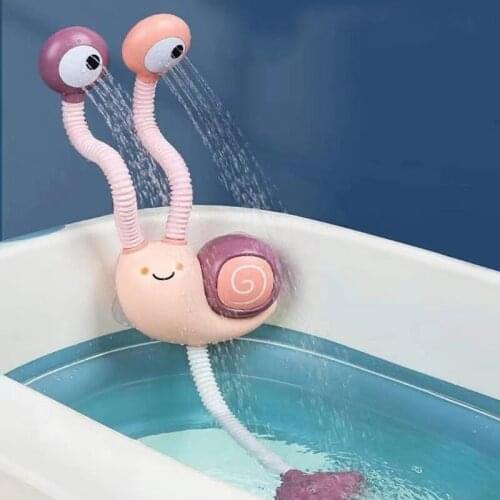 1Set Bite-free Toy Electric Shower Head Swimming Pool Toy Cartoon Shower Rose H055