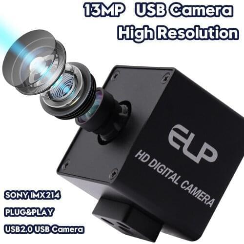 13MP 3840x2880 USB Camera IMX214 (1/3 ) No distortion Industrial Machine Vision USB Camera Webcam for Linux Windows Mac Android