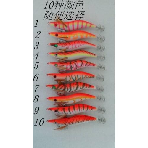 20pcs fishing lure,squid jigs squid hook ,cloth shrimp, glow body .promote product.luminous plastic blank.3.5# 20g 13.5cm