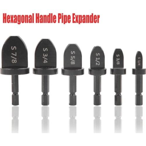 5Pcs /6Pcs Imperial Tube Pipe Expander Drill Bits For Air Conditioner Conditioning Swaging Tool 7/8 3/4 5/8 1/2 3/8 1/4 Inch