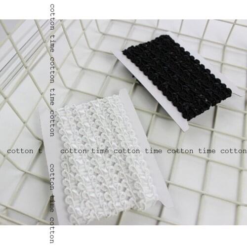 5 yards 15mm Braid Webbing Black&White Ribbon Vintage Trimming for Clothing accessory for bag garment free shipping