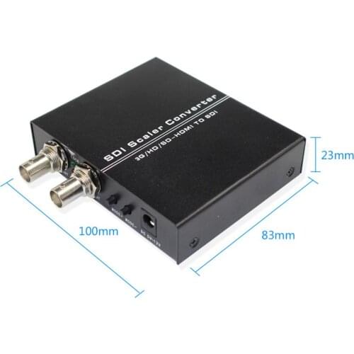 5pcs HDMI to 3G-SDI to HD-SDI 480i/576i to SD-SDI Converter Adapter 3G HDMI to TWO SDI scaler Converter Adapter With Power