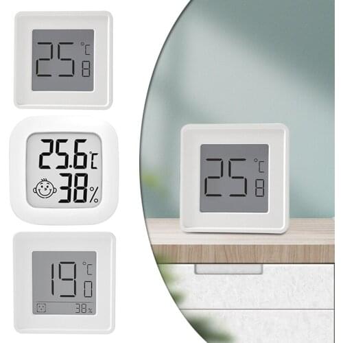 Digital LCD Thermometer and Hygrometer Indoor Mini Thermometer and Hygrometer Electronic Monitor Simplified Screen