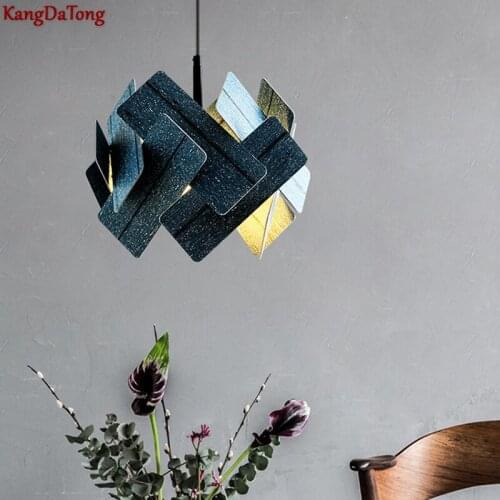 Nordic Style Decorative Led Chandelier Creative Personality Bar Restaurant Light Modern Clothing Shop Hotel Splicing Light