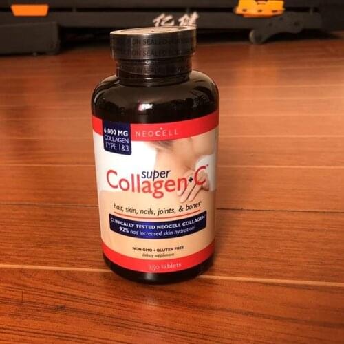 Imported Genuine Beautifying US Imports NEOCELL Super Collagen +C Cream Whey Protein Combination 1 bottles of 250 Tablets Women