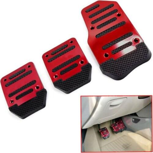 Car Pedals Foot Red Universal Non Slip Foot Pedals Pad Cover Car Interior Decor Car Accessories Pads Trim Styling