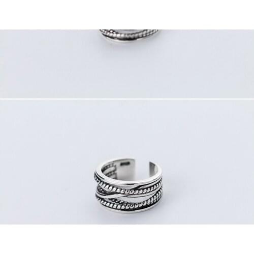 Trendy Simple Lines Rings For Women Lover Engagement Wedding Open Finger Rings Punk Jewelry