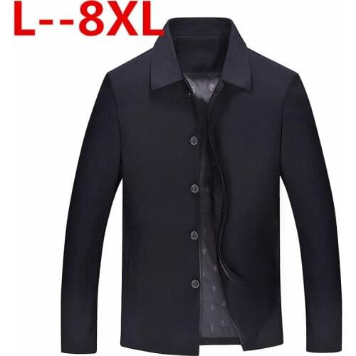 8XL 6XL 5XL Men Jacket Coat Long Section Fashion Trench Coat Jaqueta Male Veste Homme Brand Casual Fit Overcoat Jacket Outerwear