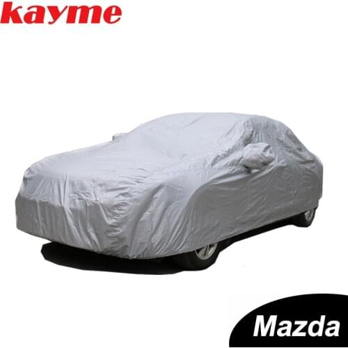 Kayme dustproof Full Car Covers 170T polyester universal Indoor Outdoor Suv UV Snow Resistant Protection Cover for Mazda