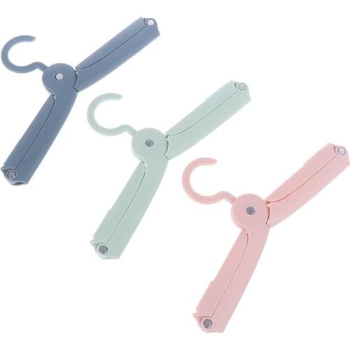 Underwear Drying Rack Foldable Portable Clothes Hanger Plastic Hangers Multifunction Travel Folding Hanger Home Storage Hangers