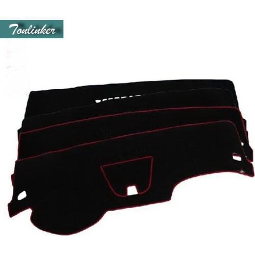 Tonlinker 1 PCS DIY NEW Polyester Dashboard Light Blocking Pad Case Stickers for Chevrolet Cruze 2009-15 Parts Accessories