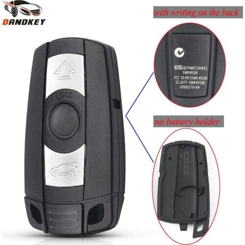 Dandkey 3 Button Car Key for BMW 1 3 5 6 Series E90 E91 E92 E60 Remote Key Shell Case Smart Key Blade Fob Brand New