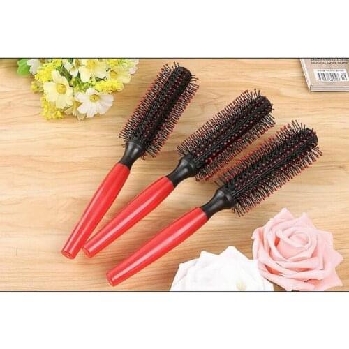 Unisex 21*4CM cylinder curly hair comb anti-static portable massage hairbrush as afro pick hairdressing modeling tool wholesale